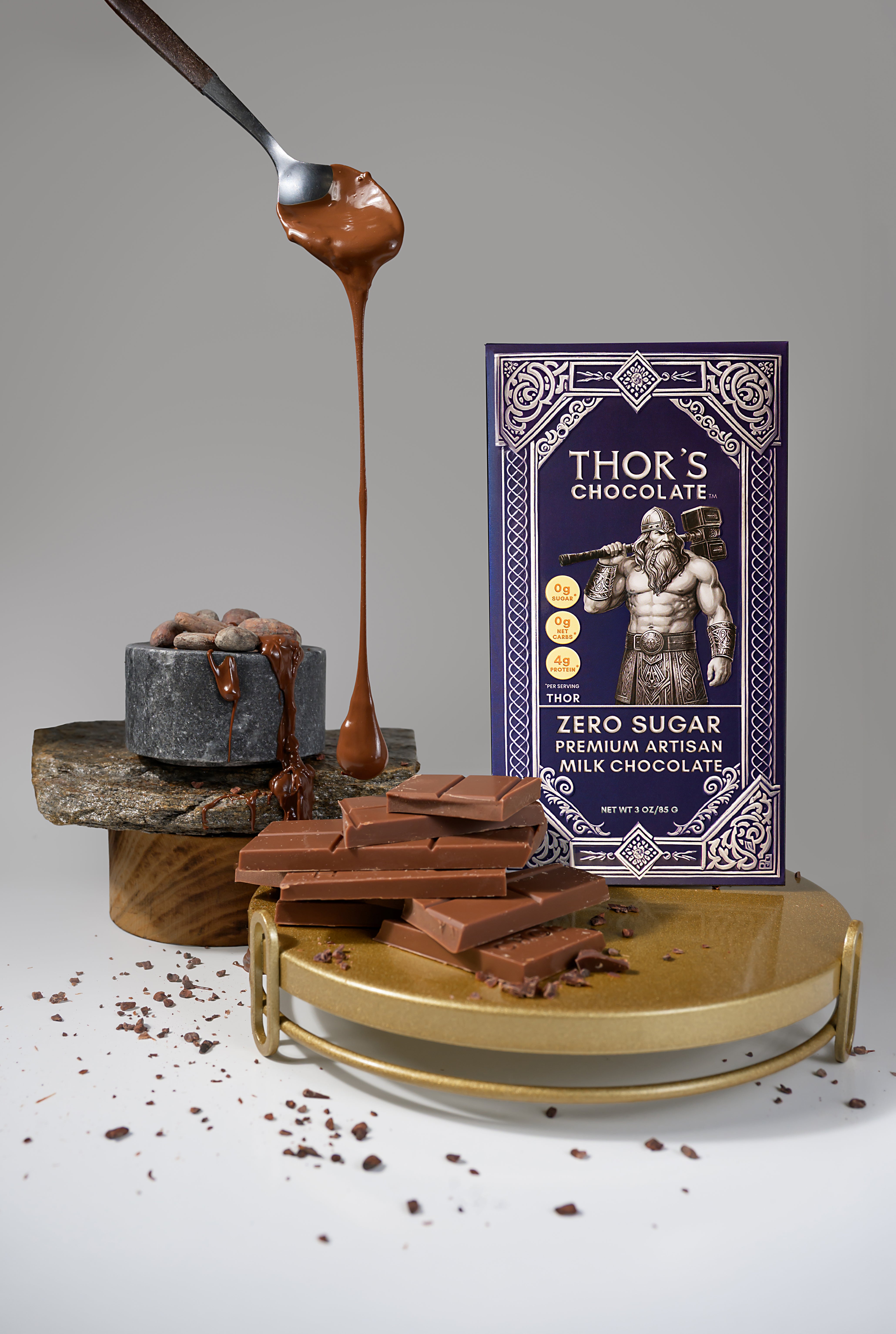 38explore ZEROPOD 【MUKU/CHOCOLATE】 Zero-Sugar (Keto) Milk Chocolate Bar | Thor's Chocolate