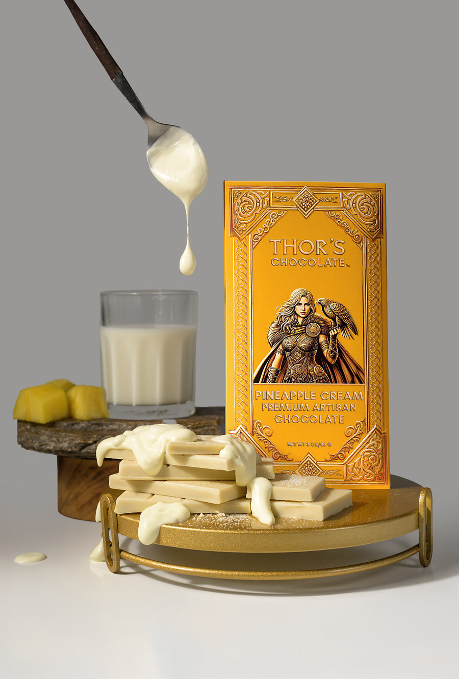 Pineapple Cream White Chocolate Bar