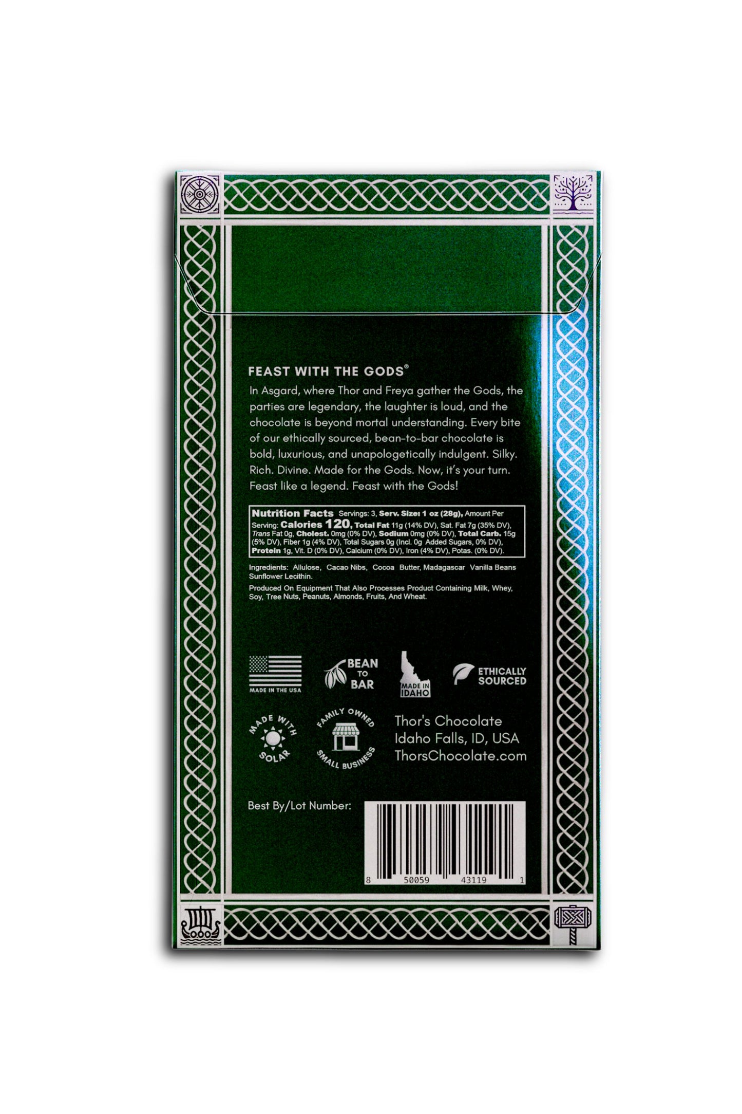 Zero-Sugar Dark Chocolate Bar