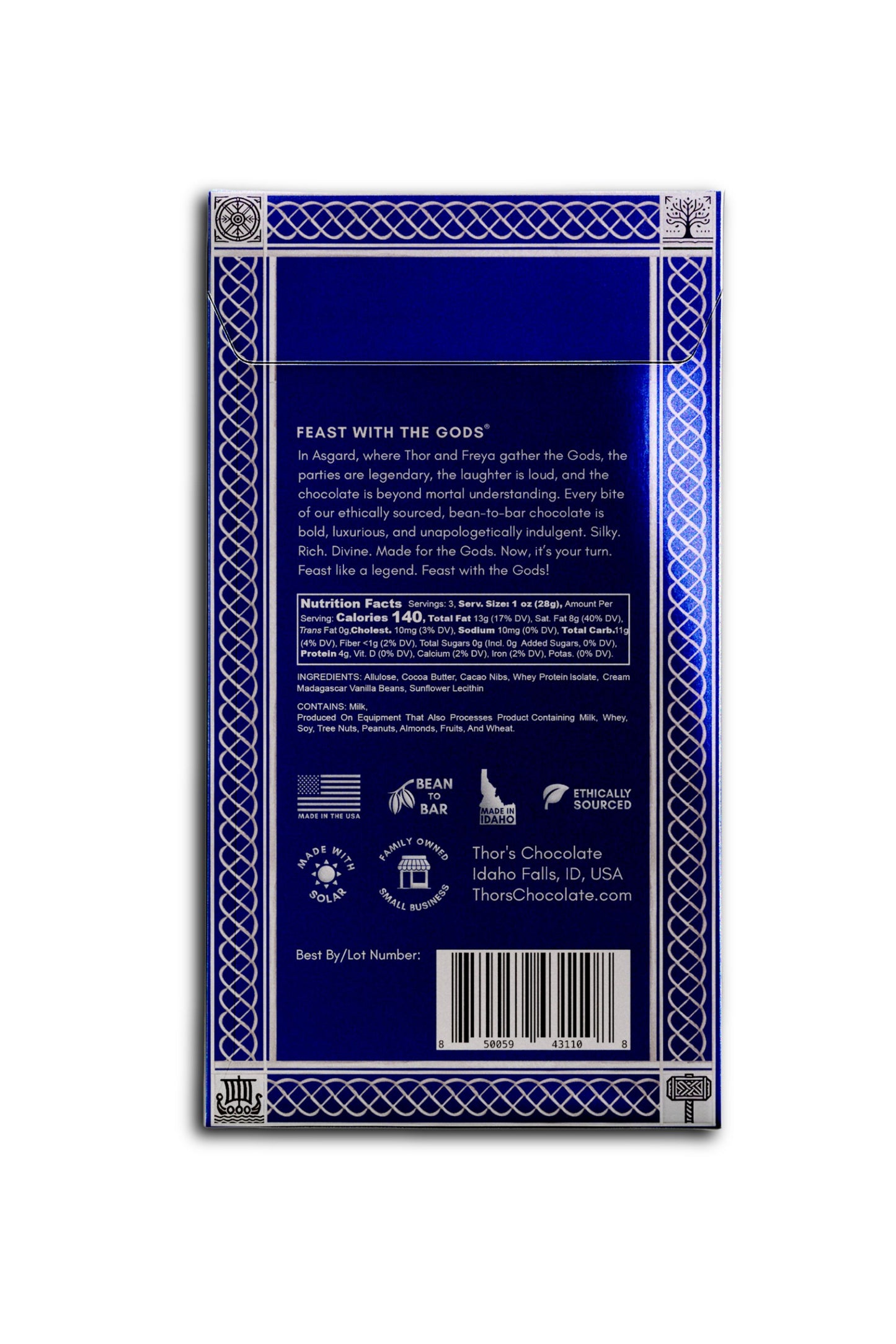 Zero-Sugar Milk Chocolate Bar