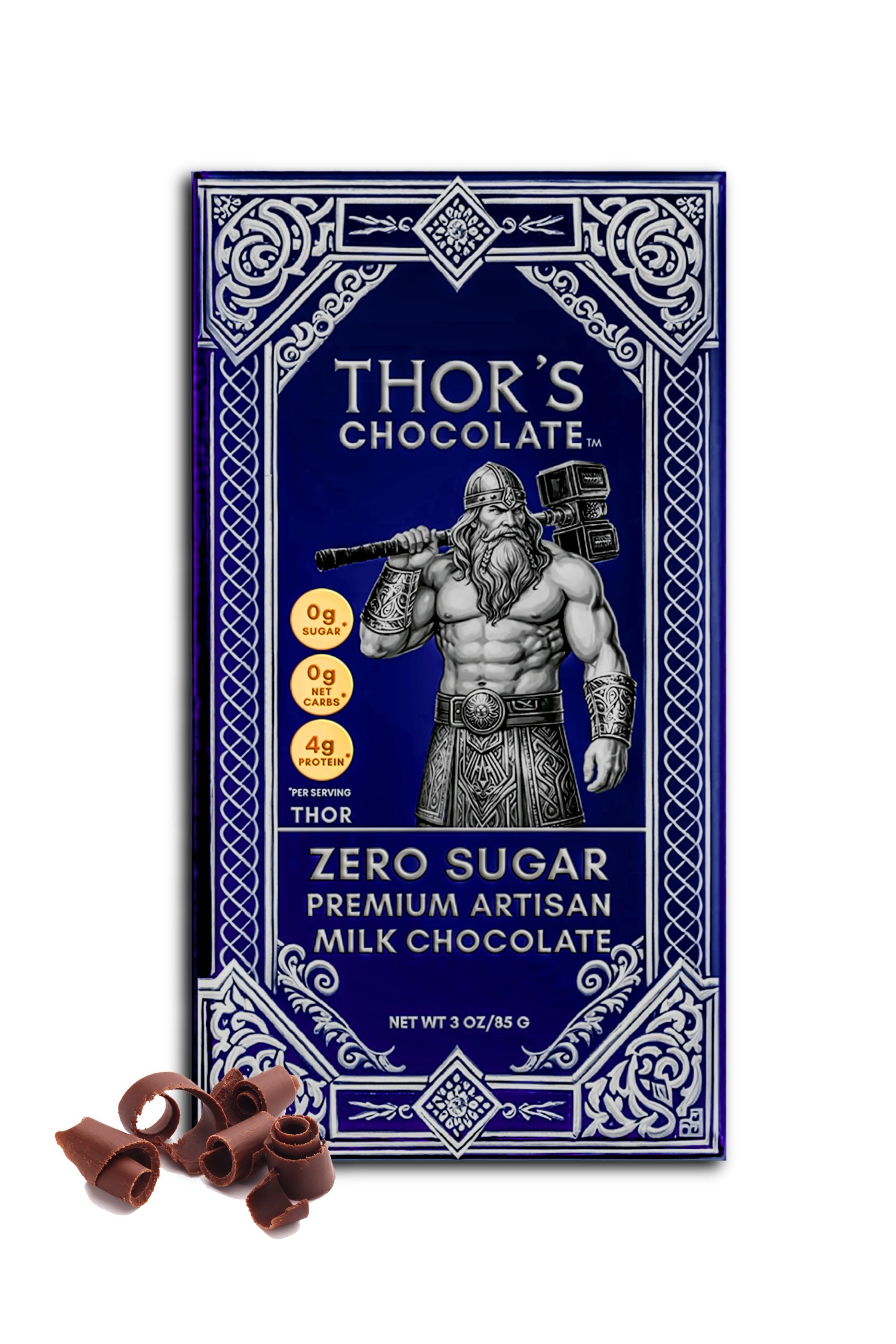 Zero-Sugar (Keto) Milk Chocolate Bar | Thor's Chocolate